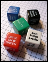 Dice : Dice - Game Dice - Golf Dice - Set of 5 Multi-Color